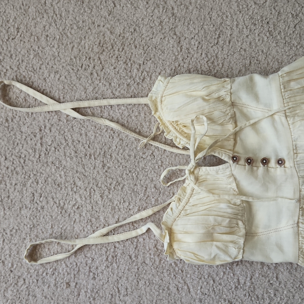 Urban outfitters yellow open back dress